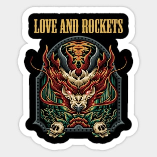 LOVE AND ROCKETS BAND Sticker